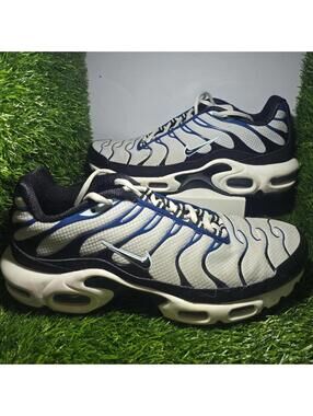 Nike Air Max Plus Pure Platinum-Black-Court Blue Sz 8.5 Mens [FN6949-001]